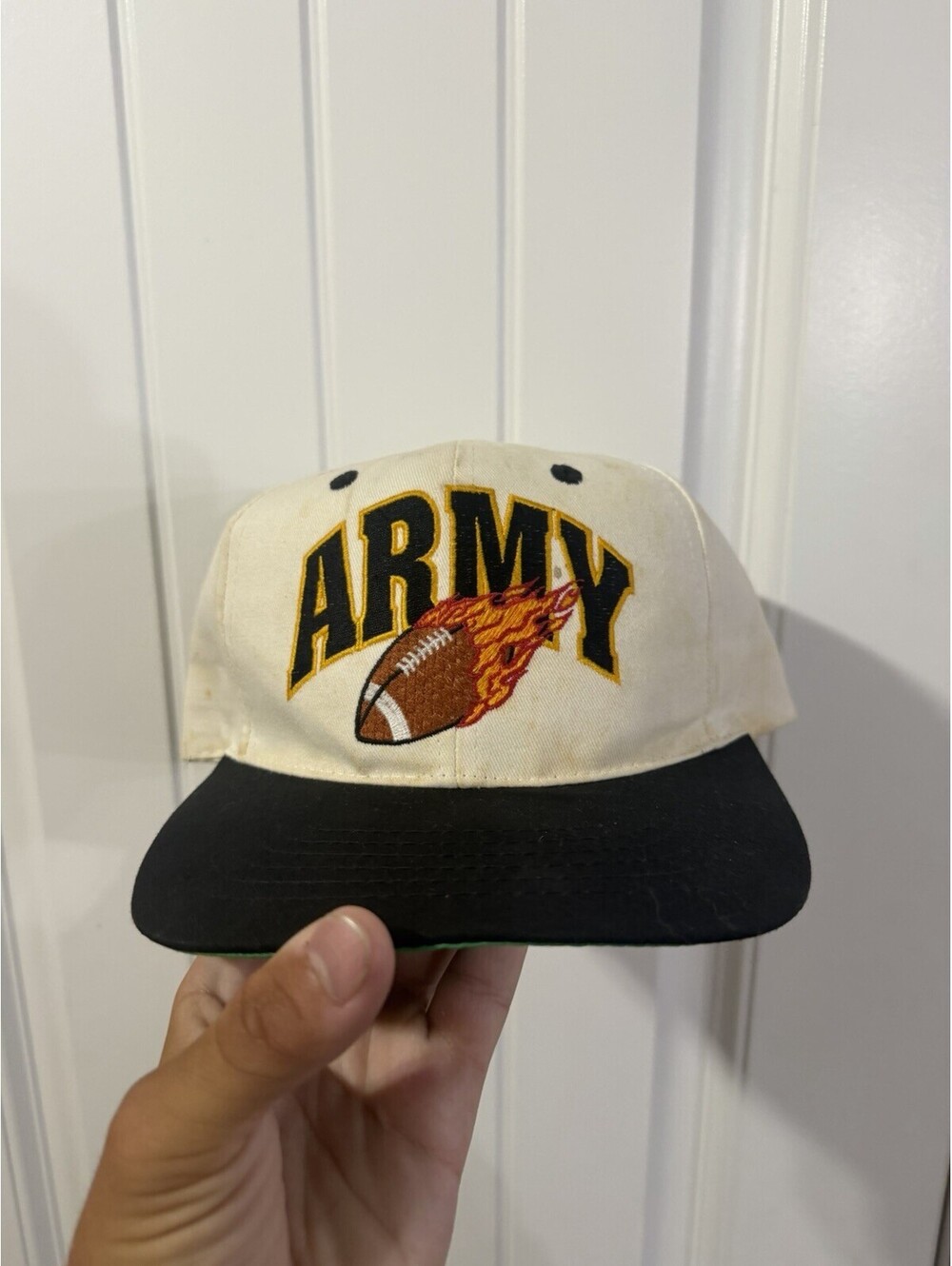 Vintage Army Black Knights Football Snapback Hat Cap READ